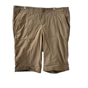 Royal Robbins Brown Nylon Stretchy Discovery Bermuda Hiking Shorts Size 10/12‎
